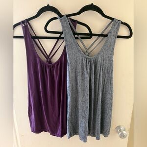 Purple and Gray Nursing tank tops